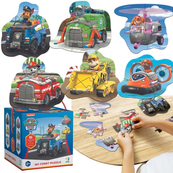 Puslespil 4-6-8 brikker "Paw Patrol" Seks puslespil sæt til børn 200535