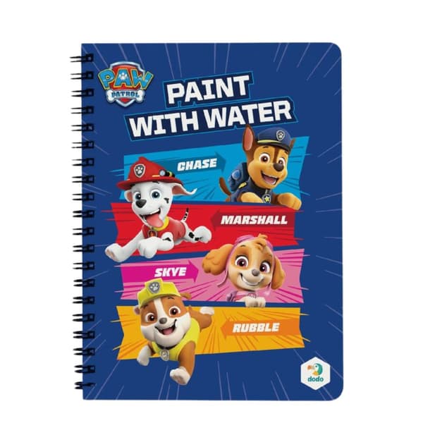 Vattenmålningsset "Paw Patrol" Bilderbok Penselhundar 200444