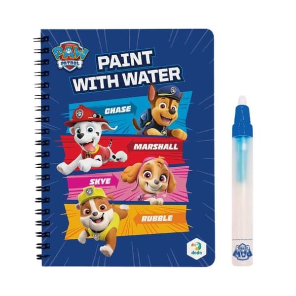 Vattenmålningsset "Paw Patrol" Bilderbok Penselhundar 200444