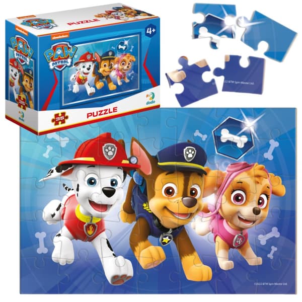 Minipuslespil "Paw Patrol" 35 brikker puslespil til børnesæt hunde 200150