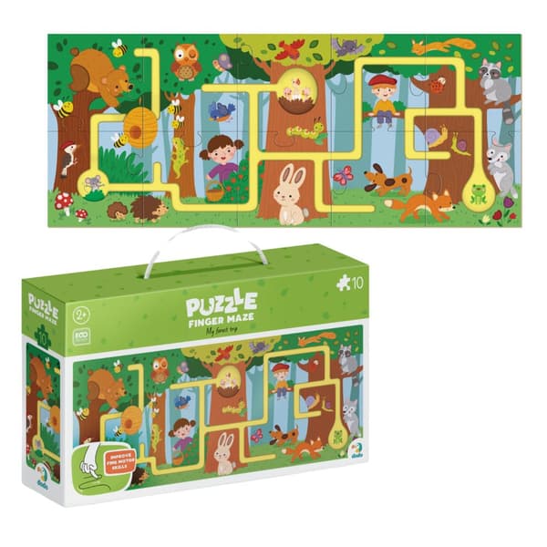 Palapeli "Maze - My Forest Trip" Palapeli, 10 osaa eläimiä 300585