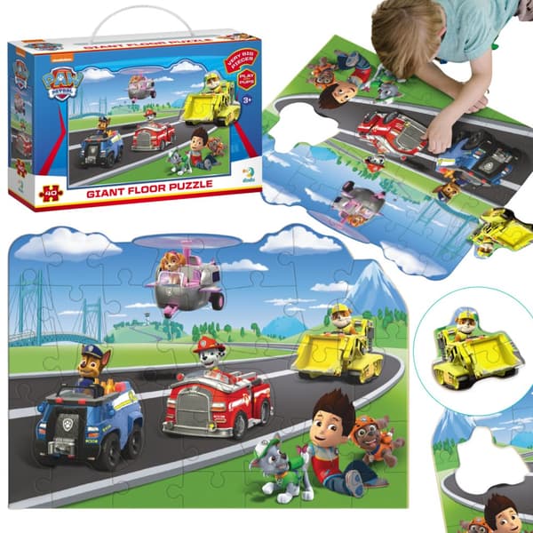 Stort gulvpuslespil "Paw Patrol" puslespil 40 brikker megasæt 200467