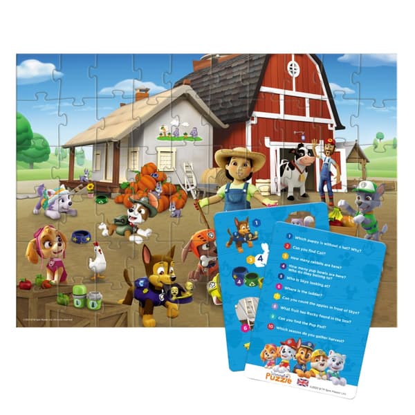 Wimmel puslespil "Paw Patrol - On the Farm" 60 brikker kort med spørgsmål 200452