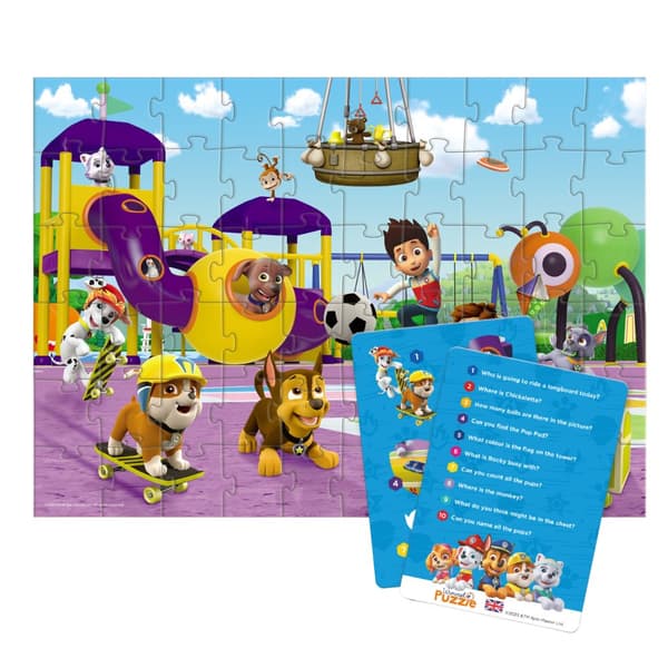 Wimmel Pussel "Paw Patrol - On a Walk" 60 bitar kort med frågor 200453