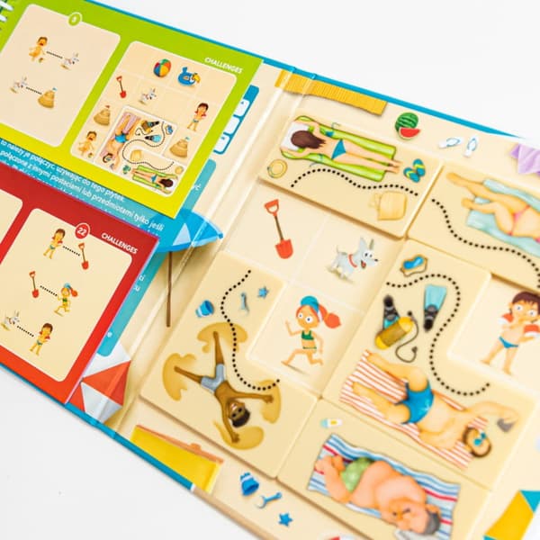 Magnetisk rejsepuslespil On the Beach 6+, Smart Games