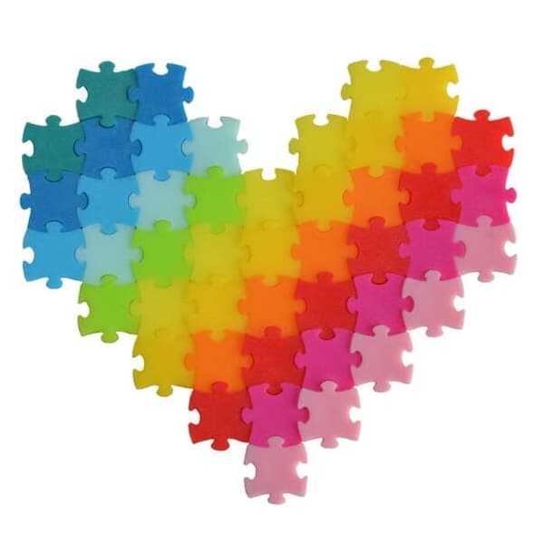 Jixelz Mini Puzzle Heart