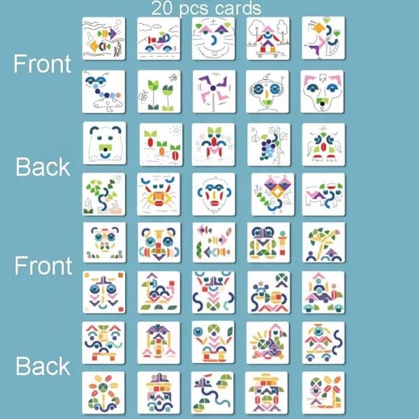 PUULINEN PUZLE JIGSAW LOGIC PELI MONTESSORI