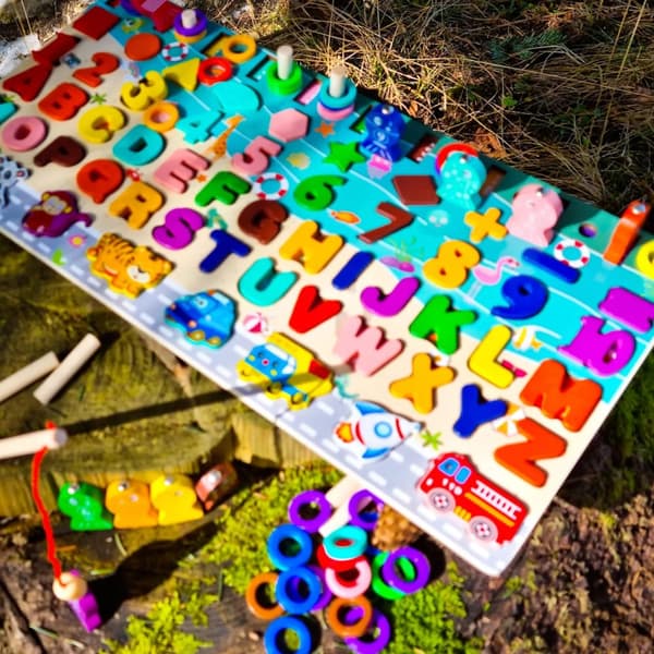 FISKE ALFABET TRÆ UDDANNELSE MONTESSORI