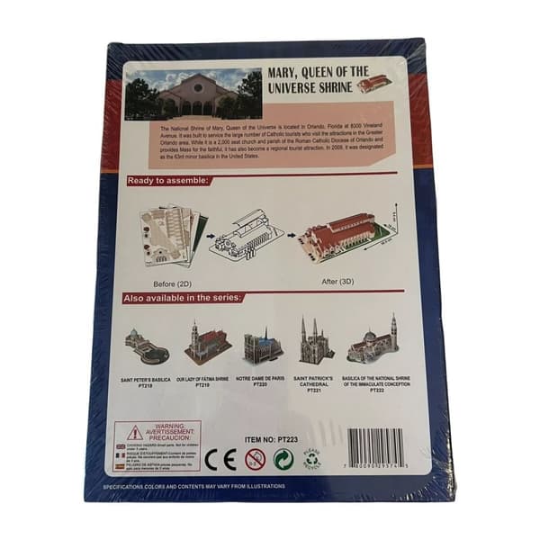 3D Puzzle CubicFun MARY QUEEN OF THE UNIVERSE SHRINE Multicolour 54 Pieces