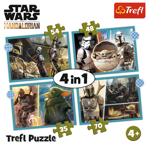 4in1 Star Wars Mandalorian Trefl 4+ palapeli