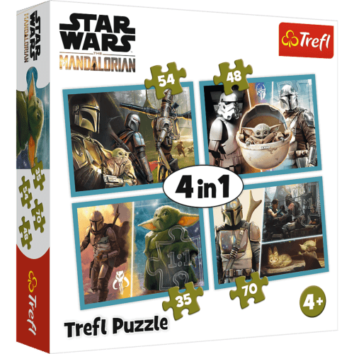 4i1 Star Wars Mandalorian Trefl 4+ puslespil