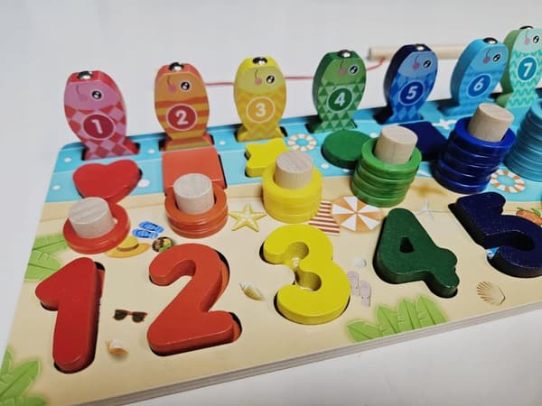 MONTESSORI PUSSEL FISK NUMMER BLOCKAR PUSSEL