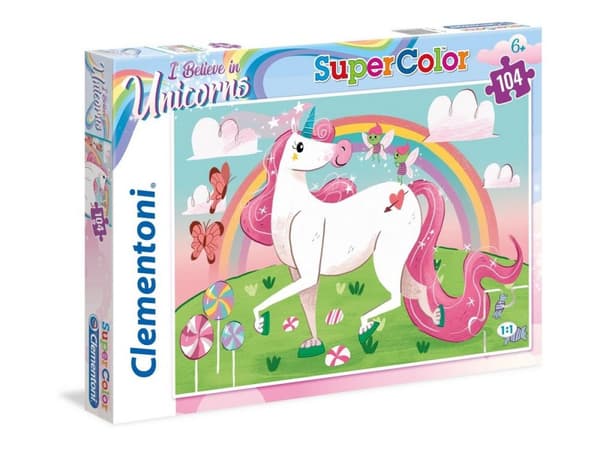 104 pcs Puzzles Kids SuperColors Unicorn