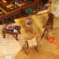 Miniatyrbillede 6 af 11: Gør-det-selv træ 4D puslespil belysning bibliotek boghylde støtte