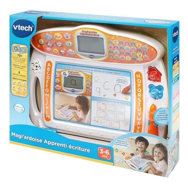 VTECH Magic Slate - Magi'Ardoise Lärande Skrivtavla - Bokstäver, Ljud och Animationer