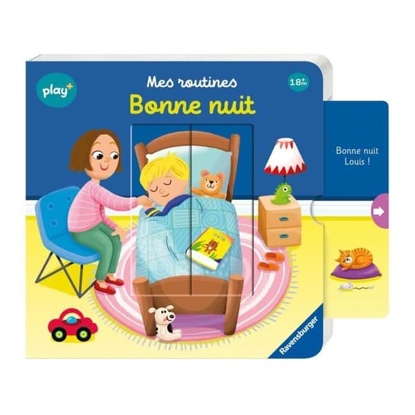 Ravensburger-leikki+, Rutiinini - Hyvää yötä, Kirja, Varhaiskasvatuksesta, vauva