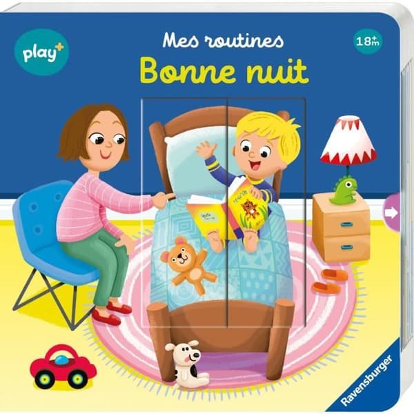Ravensburger-leikki+, Rutiinini - Hyvää yötä, Kirja, Varhaiskasvatuksesta, vauva