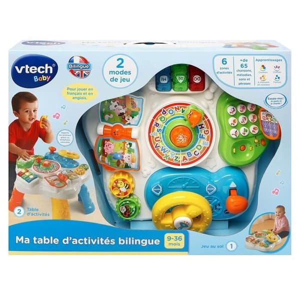 VTECH My Kaksikielinen aktiviteettipöytä (monivärinen)