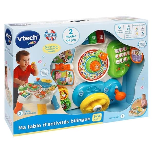 VTECH My Kaksikielinen aktiviteettipöytä (monivärinen)