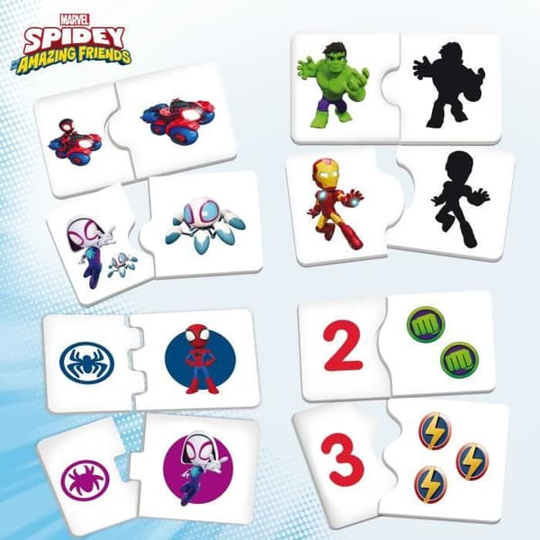 Aktiviteettipöytä 10 pelillä - Spidey Super -pöytä - Edu-pelit - LISCIANI