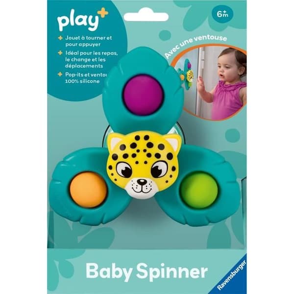Ravensburger -PLAY+ - Babysnurra Leopard - Från 6 månader - Fransk version - 34012