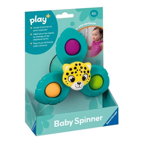 Ravensburger -PLAY+ - Babysnurra Leopard - Från 6 månader - Fransk version - 34012