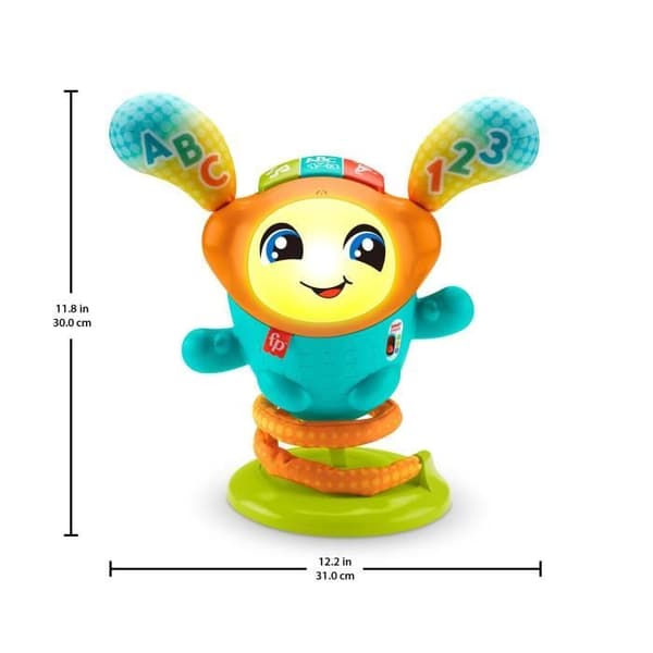 Fisher Price - DJ Dansarroboten har studsat - väckningsleksaker 1:a åldern - 9 månader och uppåt