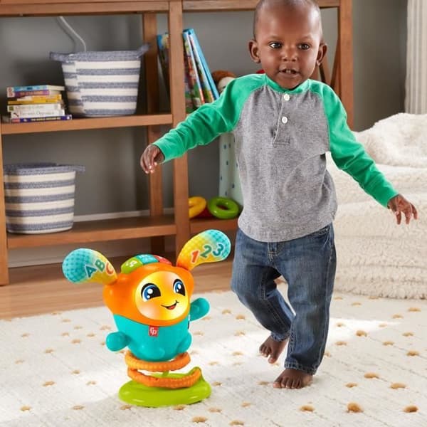 Fisher Price - DJ Dansarroboten har studsat - väckningsleksaker 1:a åldern - 9 månader och uppåt