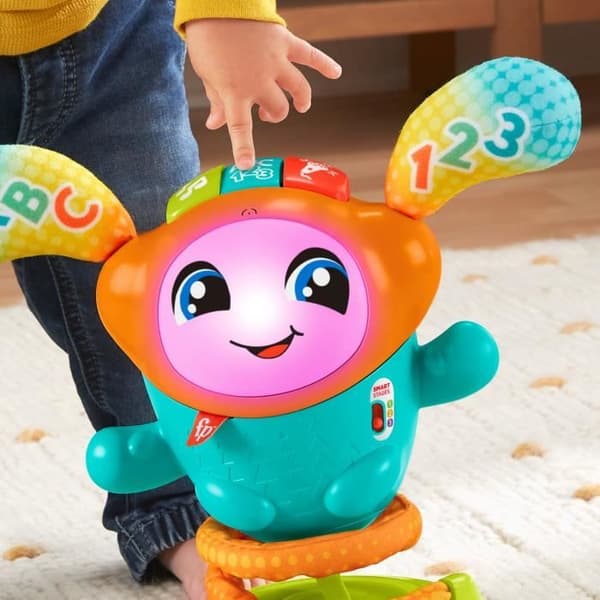 Fisher Price - DJ Dansarroboten har studsat - väckningsleksaker 1:a åldern - 9 månader och uppåt