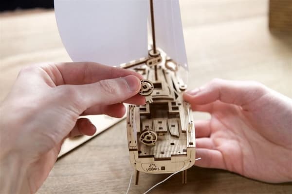 3D Træpuslespil Ocean Yacht uGEARS