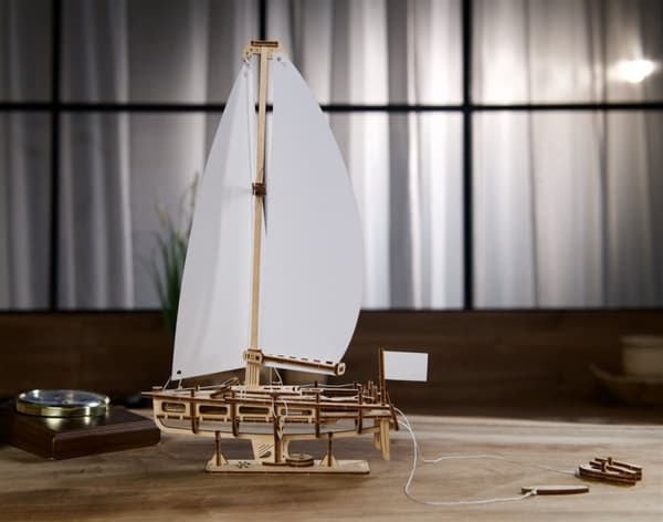 3D Træpuslespil Ocean Yacht uGEARS