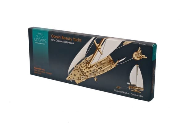 3D Træpuslespil Ocean Yacht uGEARS