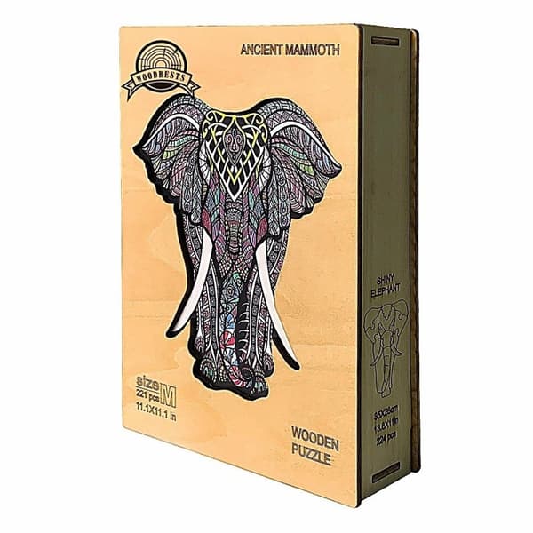 Antikt Mamut XL träpussel