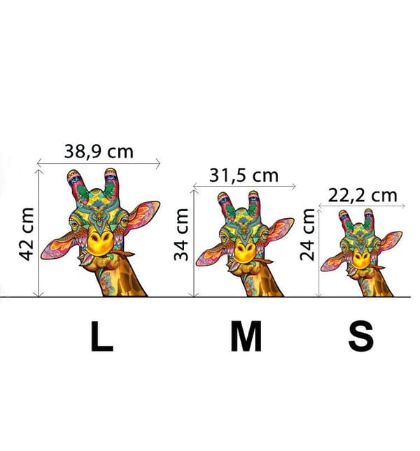Träpussel Sagogiraff M