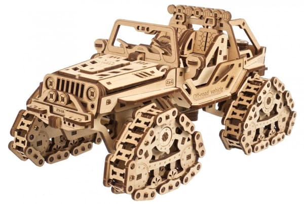 3D-puinen palapeli telaketjulla varustettu maastoajoneuvo uGEARS