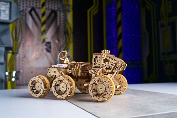 3D Træpuslespil Bemandet Mars Rover uGEARS