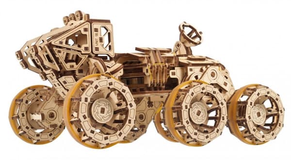 3D Træpuslespil Bemandet Mars Rover uGEARS