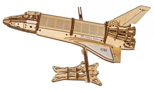 3D-träpussel NASA Discovery rymdfärja uGEARS