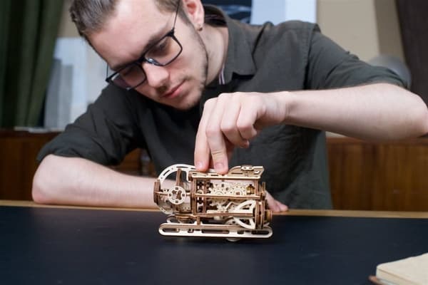 3D Träpussel Steampunk Ubåt uGEARS Smart
