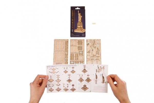 3D-träpussel Frihetsgudinnan uGEARS