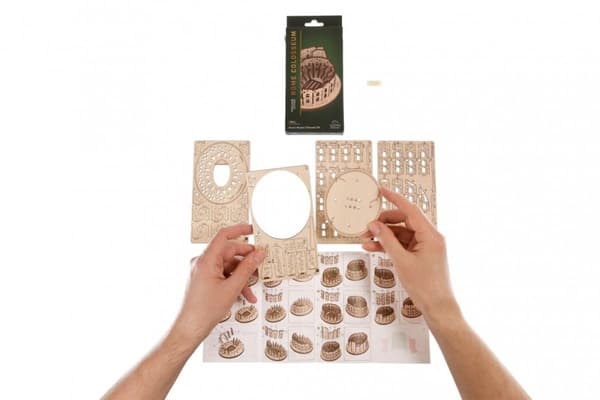 3D træpuslespil Colosseum uGEARS