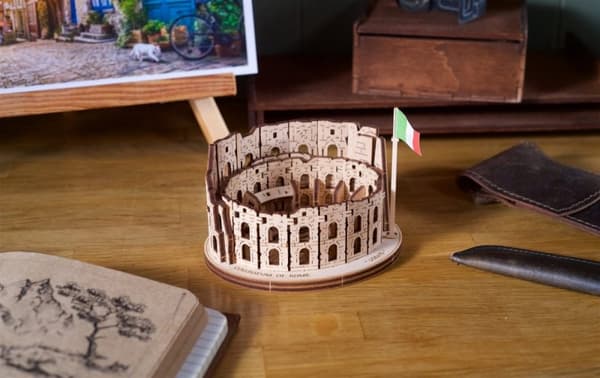 3D træpuslespil Colosseum uGEARS