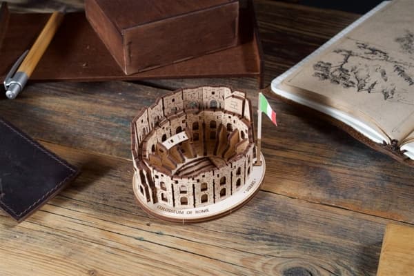 3D træpuslespil Colosseum uGEARS