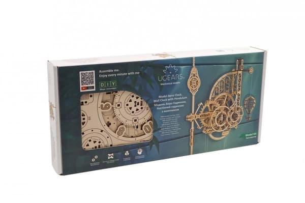 3D Puslespil Mekanisk Vægur Aero Clock uGEARS