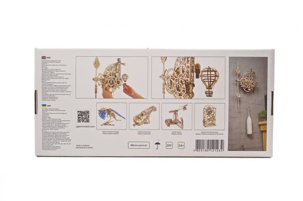 3D Puslespil Mekanisk Vægur Aero Clock uGEARS