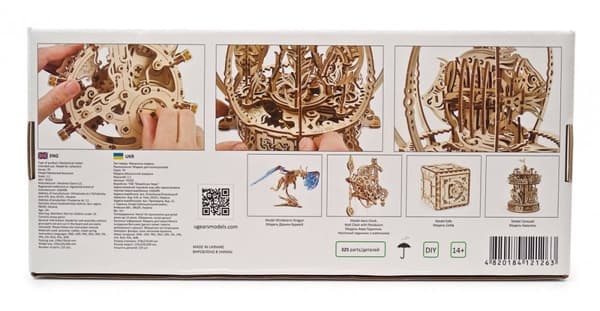 3D-puinen mekaaninen akvaariopalapeli uGEARS