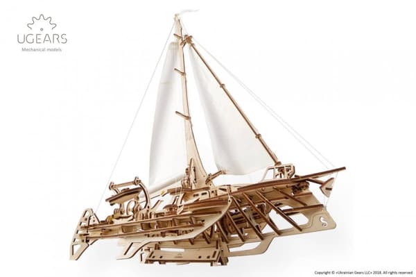 3D Träpussel Segelbåt uGEARS