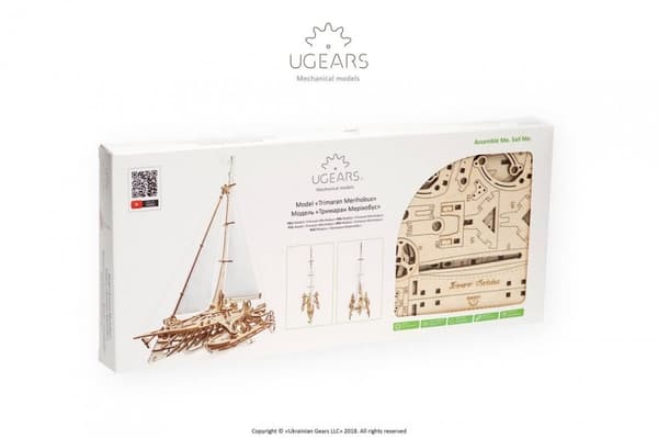 3D Träpussel Segelbåt uGEARS
