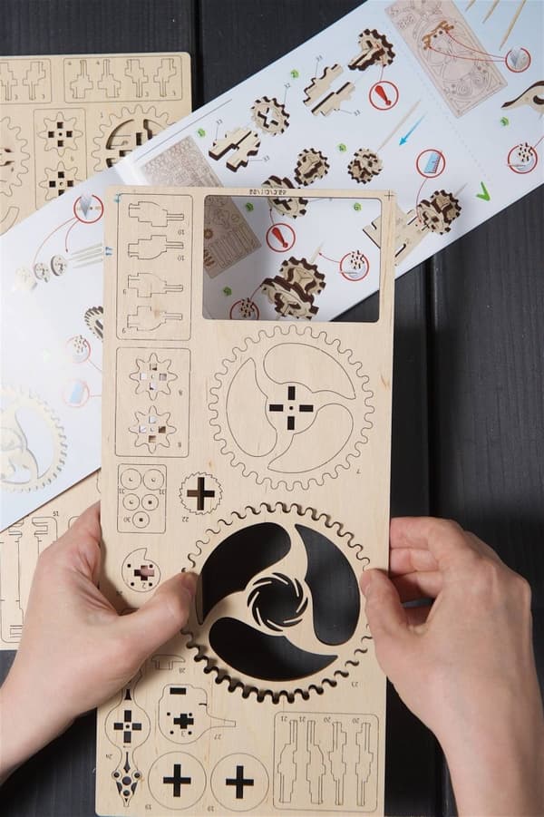 3D-puinen palapeliajastin 20 min uGEARS