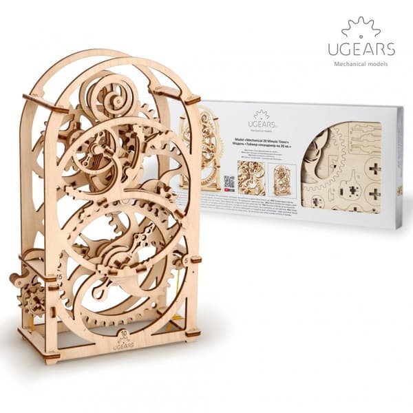3D-puinen palapeliajastin 20 min uGEARS